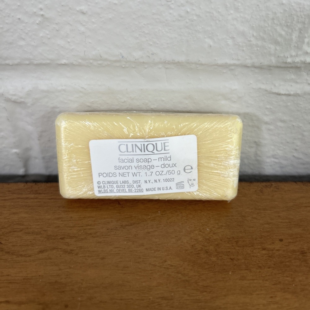 Vtg Clinique Mild Mini Facial Soap Bar 1.7 oz Travel Size SEALED Bar ONLY